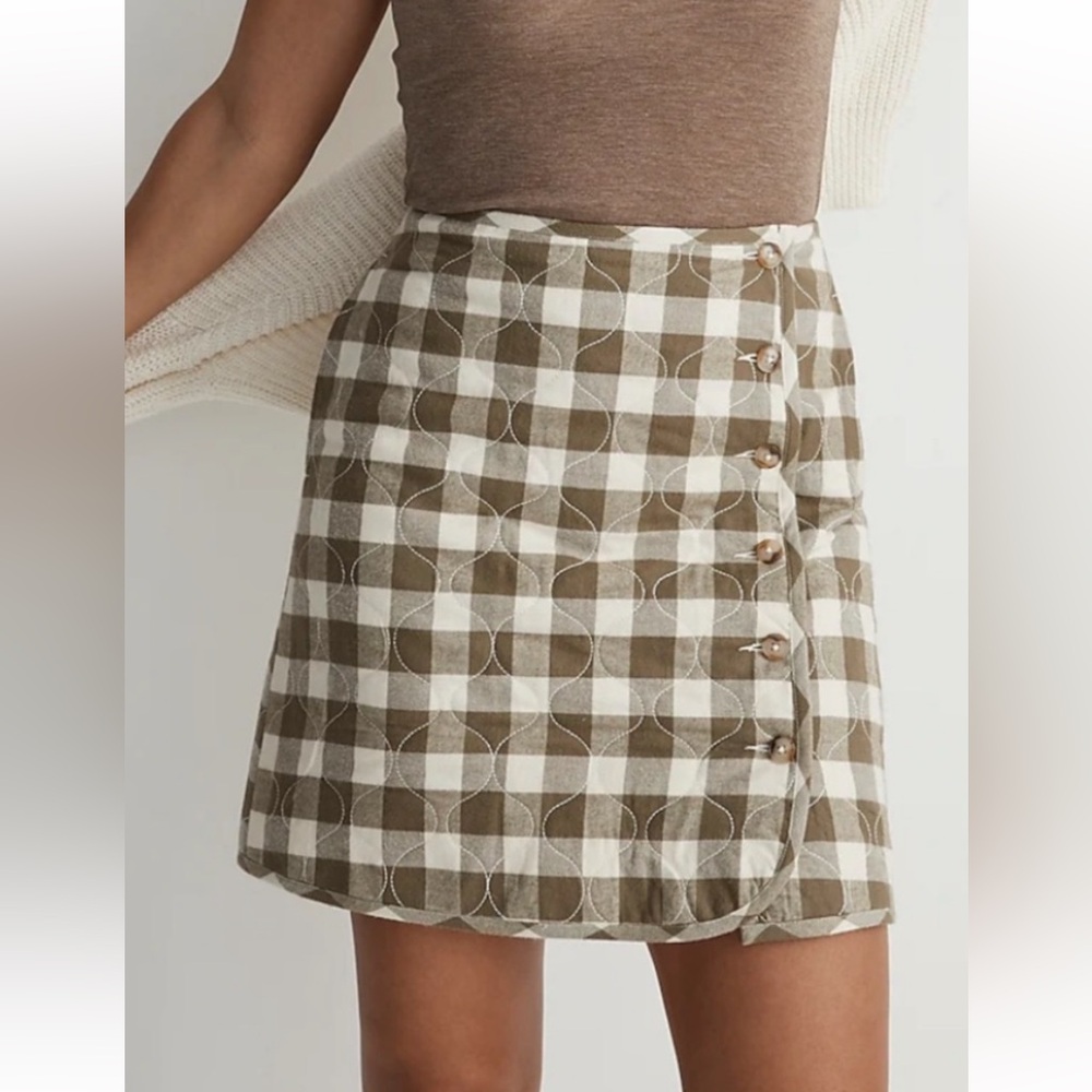 NWT Madewell size 12 quilted skirt